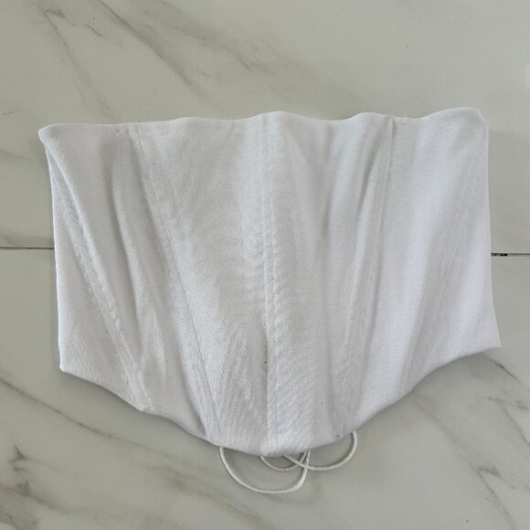 White Forever 21 Criss-Cross Back Corset - Picture 1 of 2